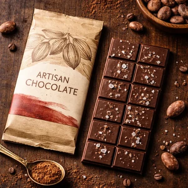 AI product card for eBay — artisan chocolate